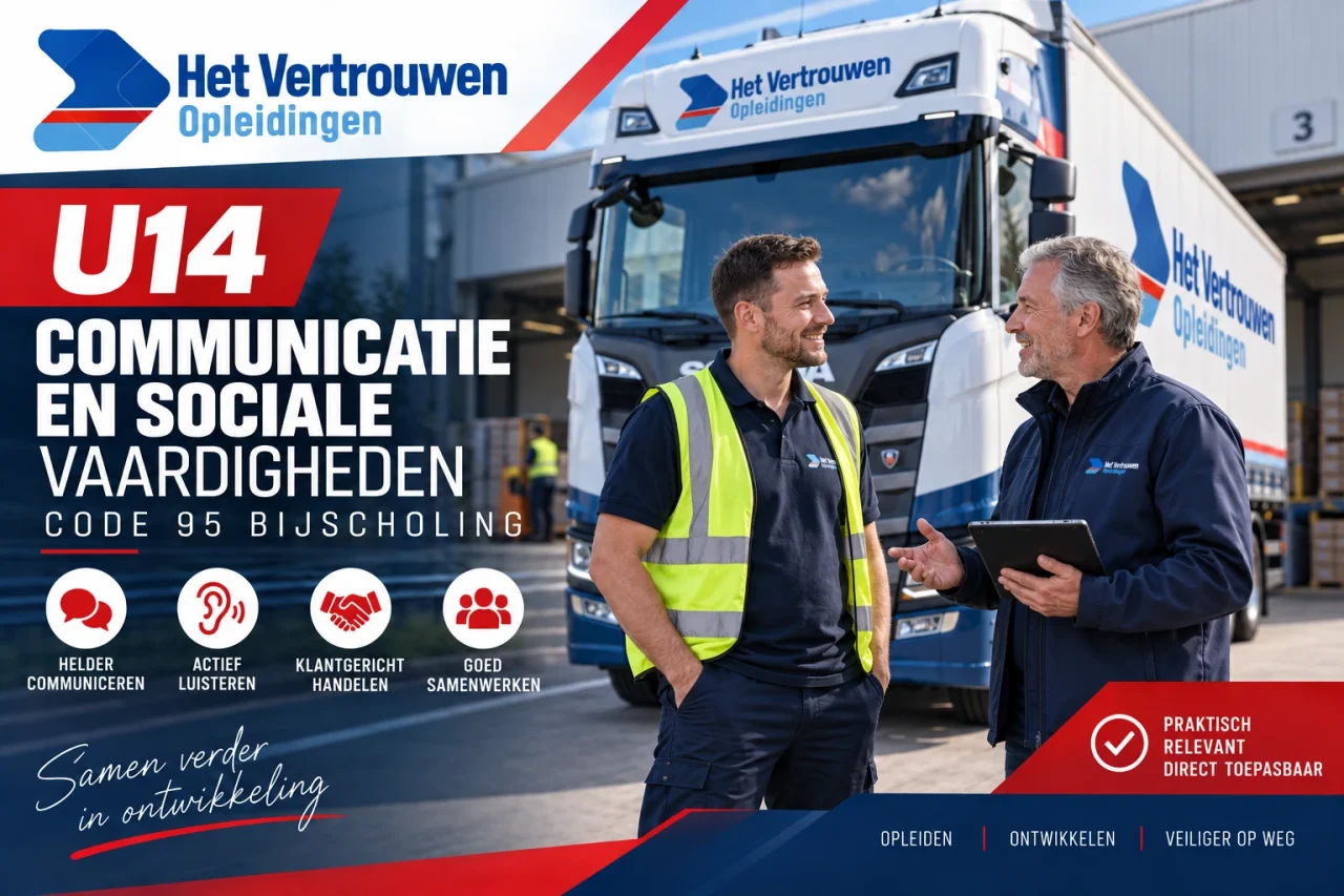 Cursus U14 Beroepshouding en sociale en communicatieve vaardigheden bij Het Vertrouwen Opleidingen